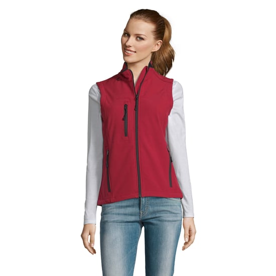 SOLS Dames/dames Rallye Soft Shell Bodywarmer Jacket (Rood) - Image 5