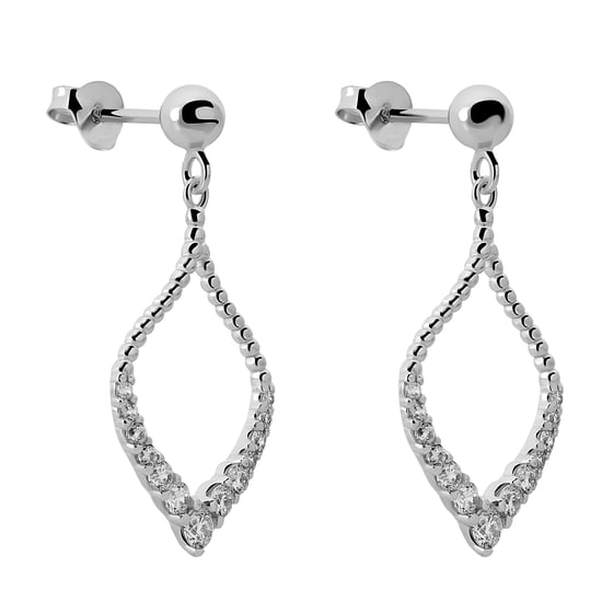 Orphelia 'Grace' Women's 925 Sterling Silver Drop Earrings - Silver ZO-7493 - Image 1