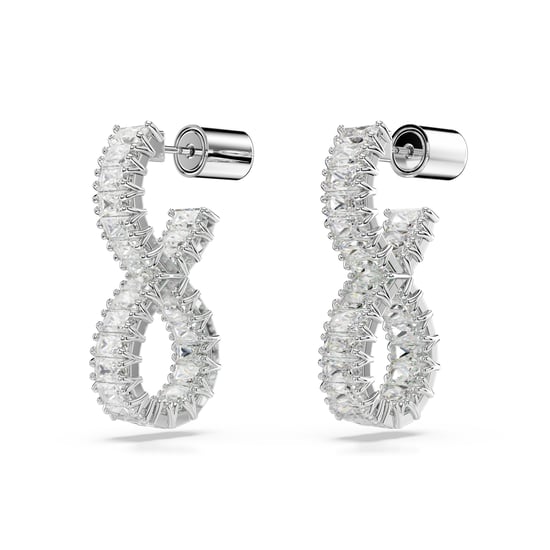 Swarovski 'Hyperbola' Women's Base Metal Drop Earrings - Silver 5684047 - Image 3