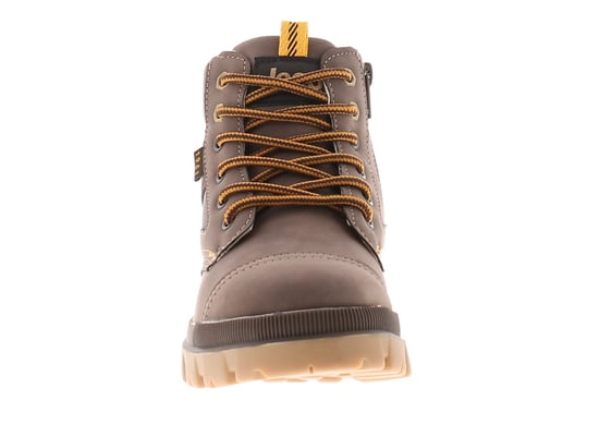 Jeep Boys Walking Boots Junior Combat hi Lace Up brown