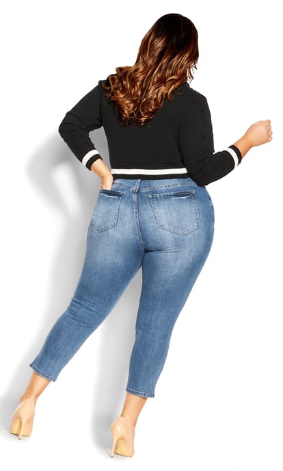 CITY CHIC Women's Harley Renegade Jean - mid denim