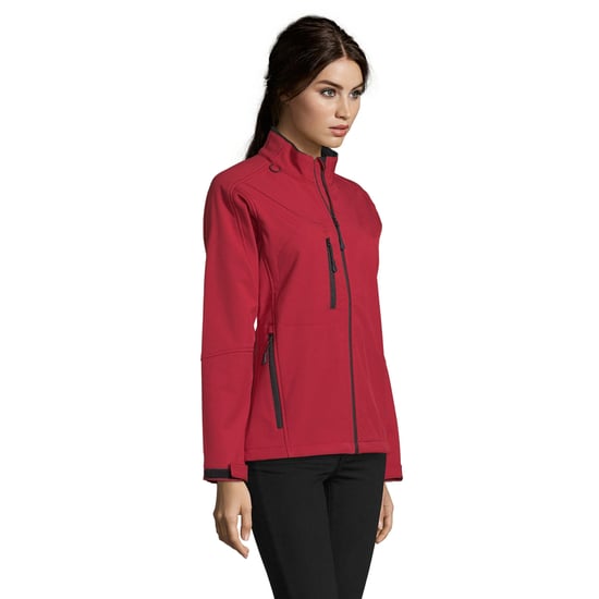 SOLS Womens/Ladies Roxy Soft Shell Jacket (Pepper Red) - Image 3