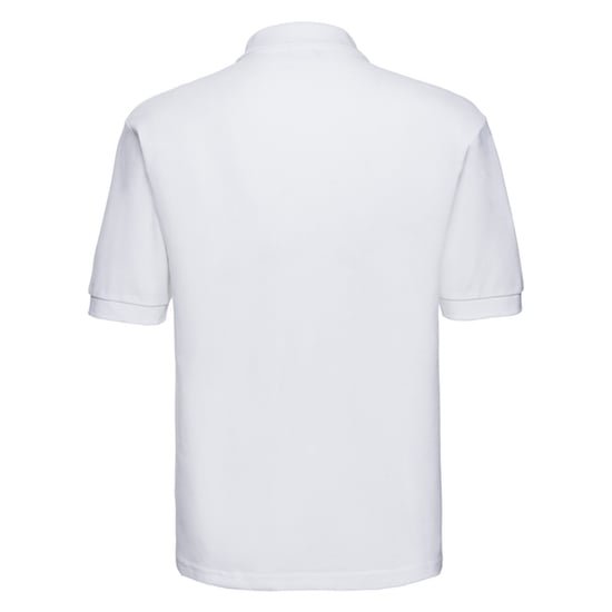 Russell Heren Klassiek Polycotton Poloshirt (Wit) - Image 2