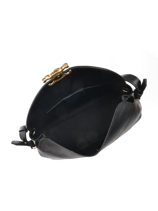 Anna Luchini Black Leather Bag