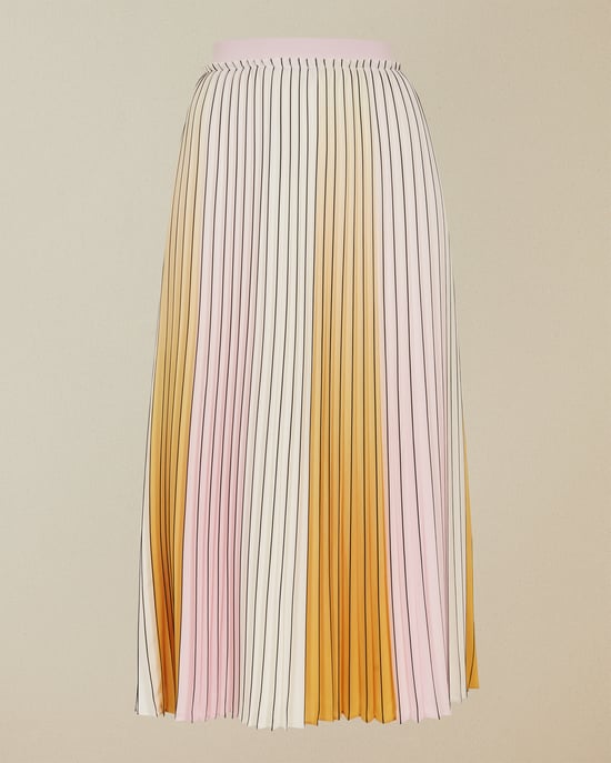 Ted Baker Noviia Ombré Pleated Skirt, Yellow