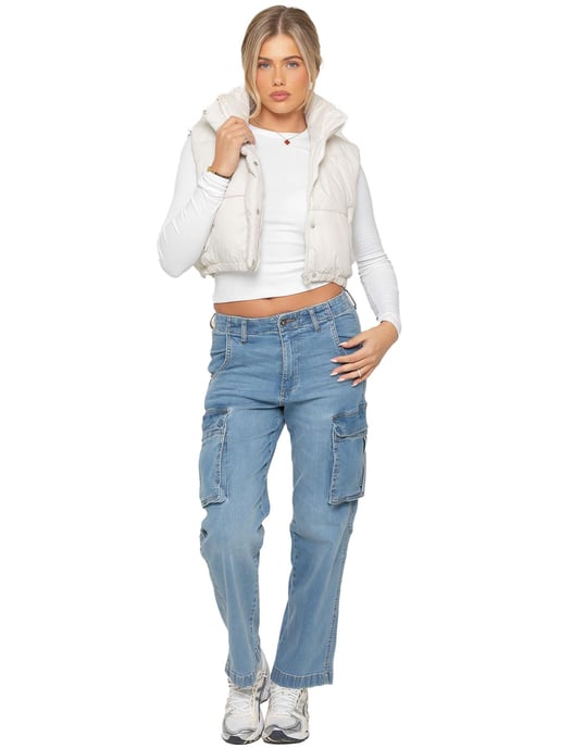 Enzo | Womens Puffer Gilet Jacket - Image 4