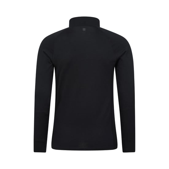 Mountain Warehouse Heren Summit Merinowollen Coltrui Thermo Top (Zwart) - Image 2