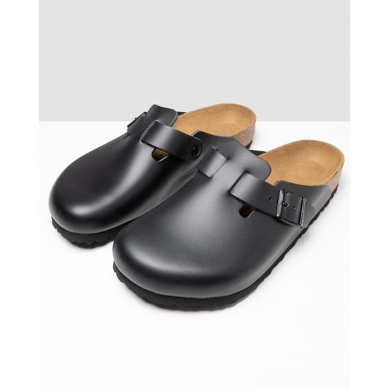 Birkenstock Boston Natural Leather Unisex Clogs - Image 1