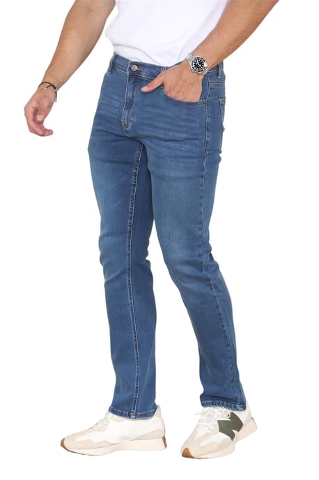 MYT Herenjeans met rechte pijpen, hyperstretch denim in blauw - Image 3