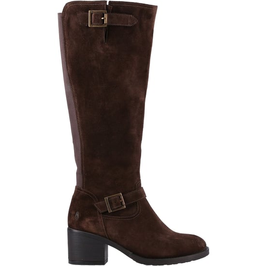 Hush Puppies Heidi Leather Damstövlar i brun mocka - Image 5
