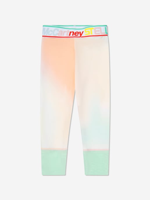 Stella McCartney Kids Girls Gradient Sports Leggings in Multicolour