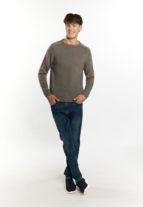 Mo Pullover Men light grey melange