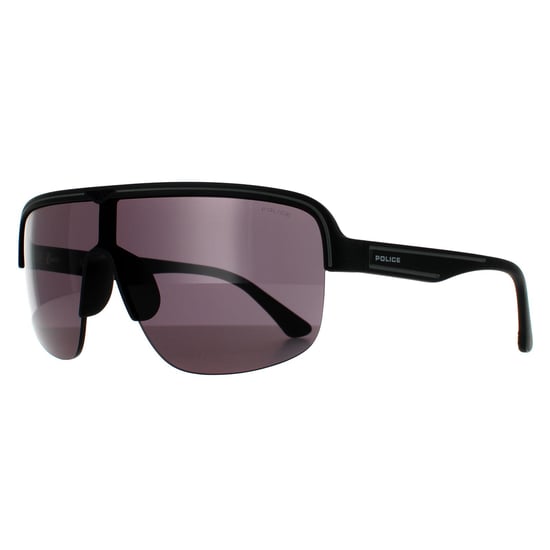 Police Semi Rimless Mens Matte Black Smoke Grey 90041091