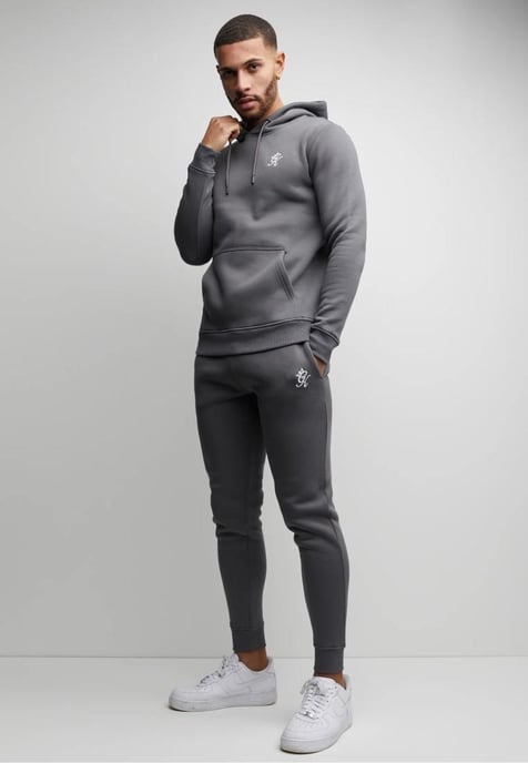 Gym King Basis Mens Tracksuit Grey - Image 1