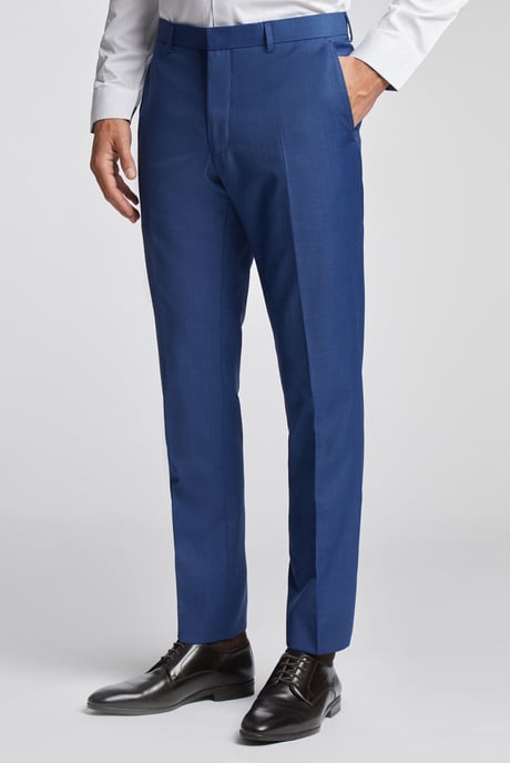 Slim Fit Sharkskin Trousers - Image 1