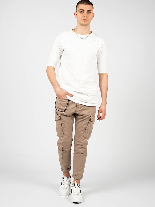 Xagon Man Trousers Men's Beige - Image 2