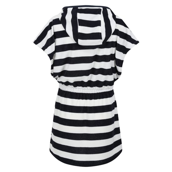 Regatta Childrens/Kids Bernessa Striped Towelling Poncho (Navy) - Image 2