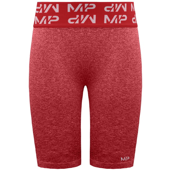 MyProtein Curve Womens Red Cycling Shorts - Image 1