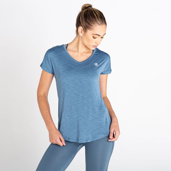 Dare 2B Dames/Dames Vigilant Actief T-Shirt (Blauwsteen) - Image 4