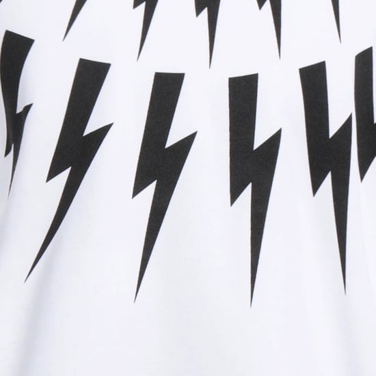 Neil Barrett Fair Isle Thunderbolt Oversize Vit Sweatshirt - Image 3