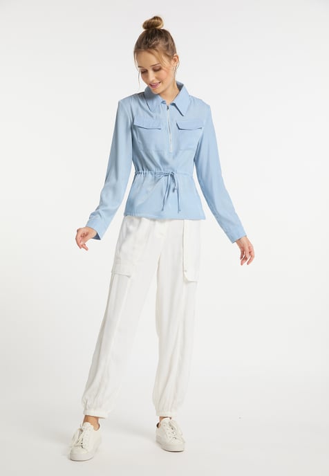Dreimaster Blouse Dames lichtblauw - Image 2