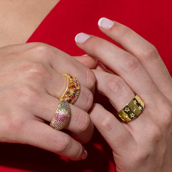 Luxenter ring met Multicolour Zirkonia afgewerkt in 18K geel goud - Fabeu - Image 4