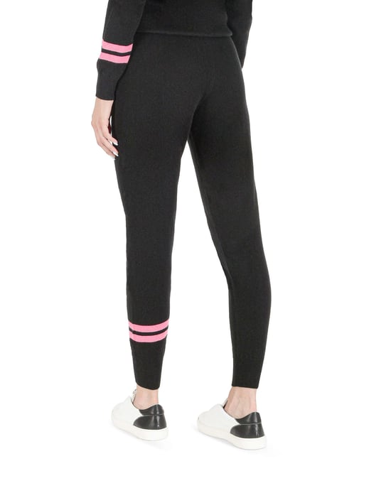 Crown Of Edinburgh Cashmere Track Pants Morningside Black K - Image 4