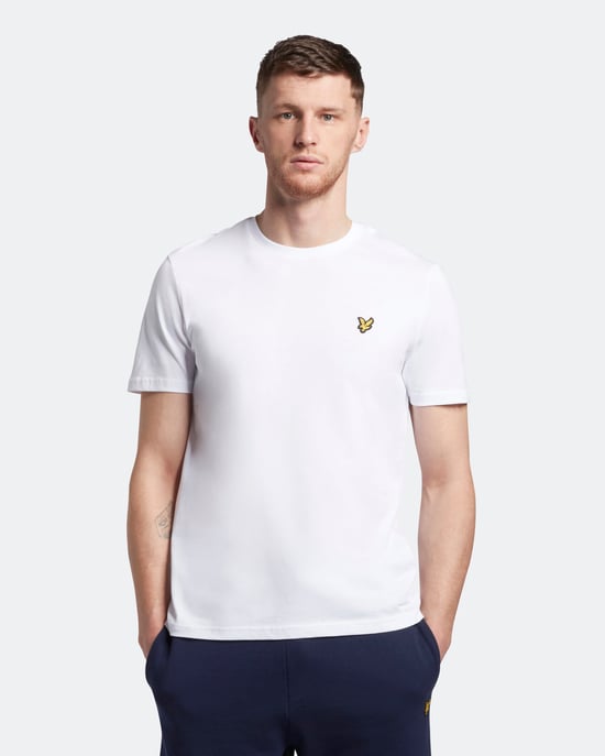 Lyle & Scott Plain T-Shirt in White - Image 2