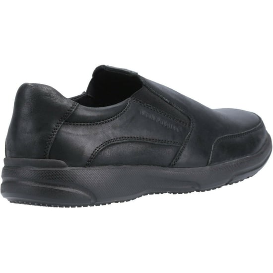 Hush Puppies Heren Aaron Slip On Leren Schoen (Zwart) - Image 2