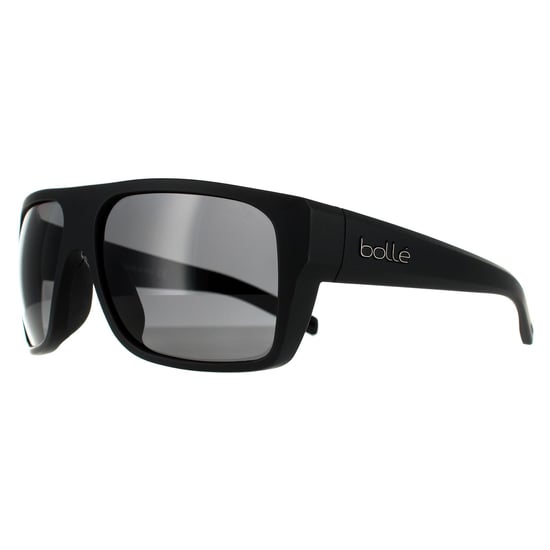 Bolle Square Mens Matte Black TNS Grey Polarised Sunglasses - Image 2