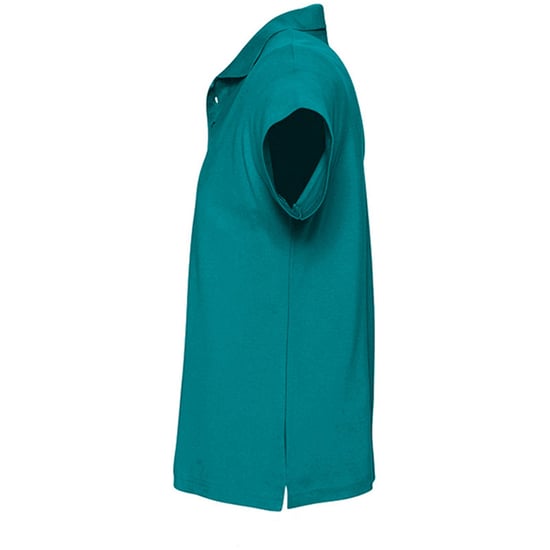 SOLS Heren Zomer II Pique Poloshirt met korte mouwen (Eendenblauw) - Image 3