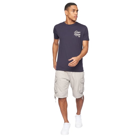 Crosshatch Mens Jamstar Cargo Shorts (Light Grey) - Image 3