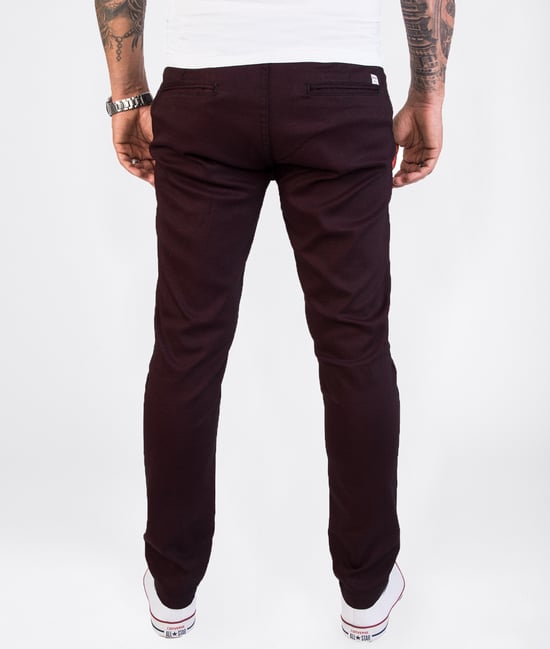 Rock Creek Stoffhose Weinrot