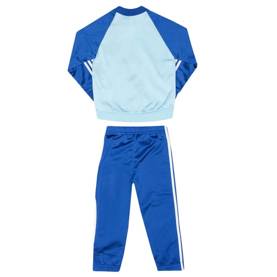 Boy's adidas Baby 3-Stripes Tricot Tracksuit in sky white