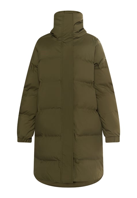 Dreimaster Winterjas met vulling Dames militaire olijf - Image 1