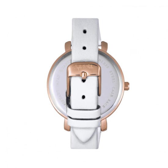 Sophie & Freda Key West Leather-Band Watch w/Swarovski Crystals