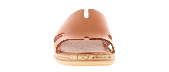Hush Puppies Womens Sandals Low Wedge Eloise Leather Slip On tan - Image 3