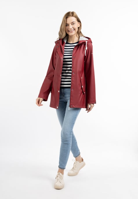 Dreimaster Regenjas Dames donkerrood - Image 1