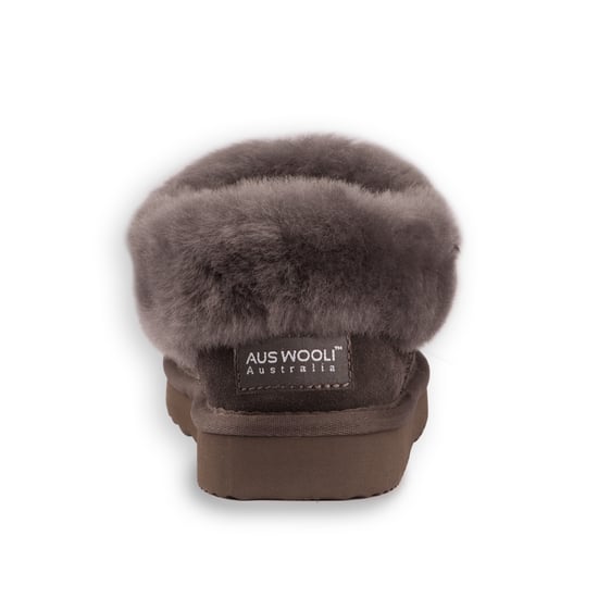 Aus Wooli Australia Unisex Sheepskin Wool Coogee Traditional Ankle Slippers