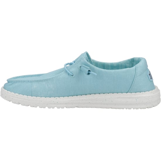 HEYDUDE Wendy Canvas 100% Cotton Women's Turquoise Loafers - Image 4