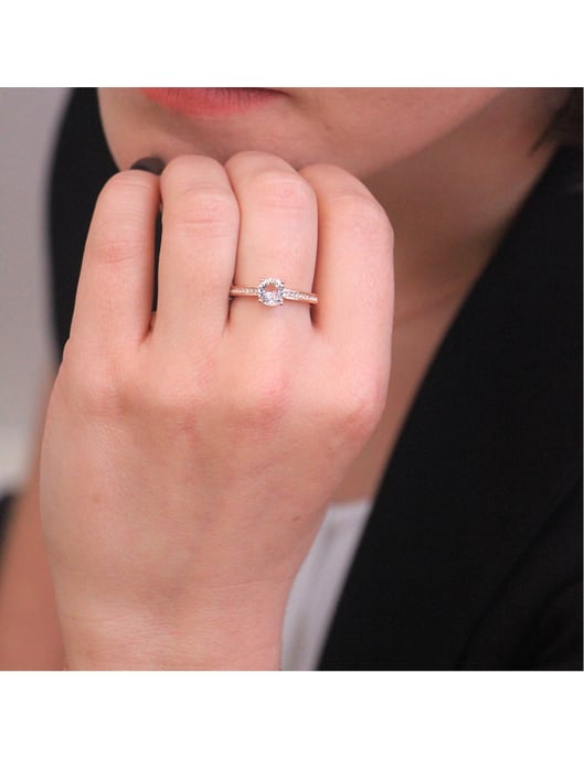 Elise Ring - Rose Gold and Crystal - Image 2