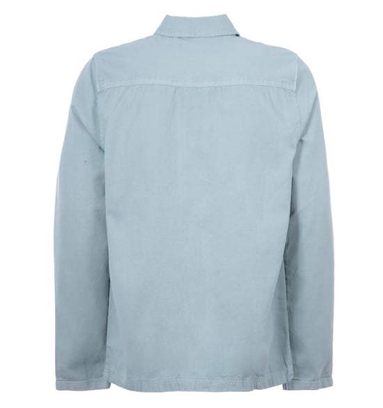 Lyle & Scott Washed Drill Overshirt - Away Blue - Image 2