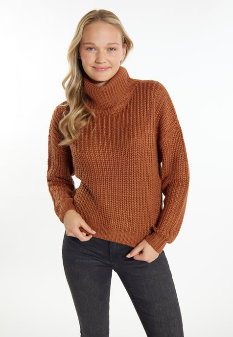 Mymo Knitted pullover women tan - Image 3