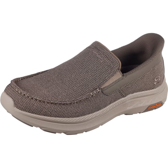 Skechers Pollard Wilfred Textiel Heren Taupe Loafers - Image 1