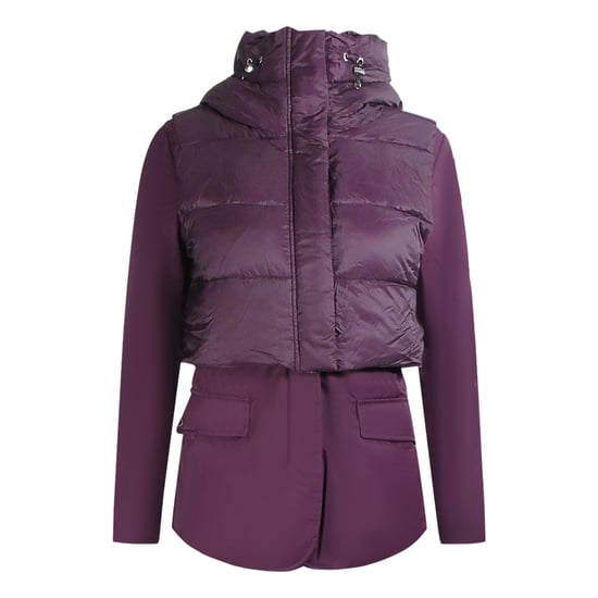 Parajumpers Layla Fig Purple Hooded Down Jacket
