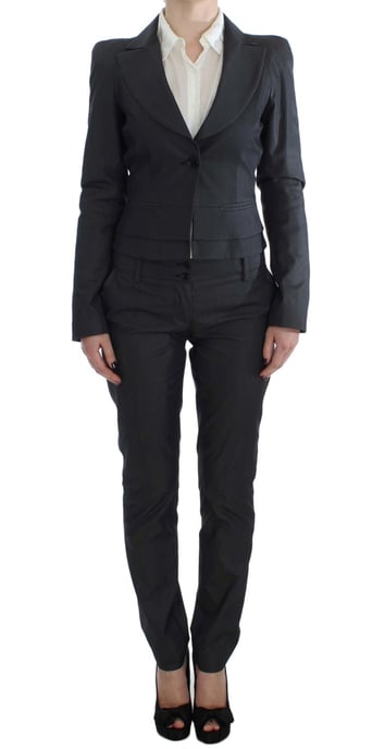 EXTE Gray One Button Two Piece Suit - Image 1