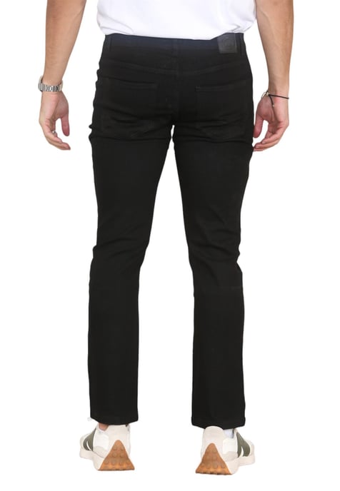 MYT Herenjeans met rechte pijpen, hyperstretch denim in zwart - Image 2
