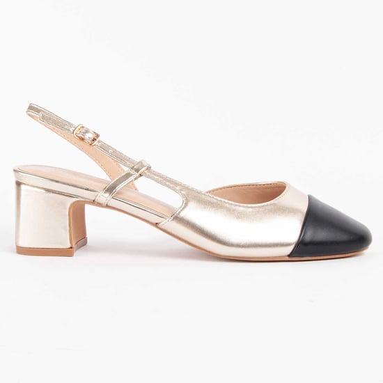 Montevita Heel Shoe Goldem Gold