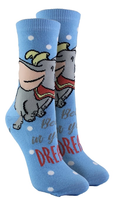 Disney Dumbo Socks | Casual Cute Character Design Funny Novelty Socks - Dumbo - Image 1