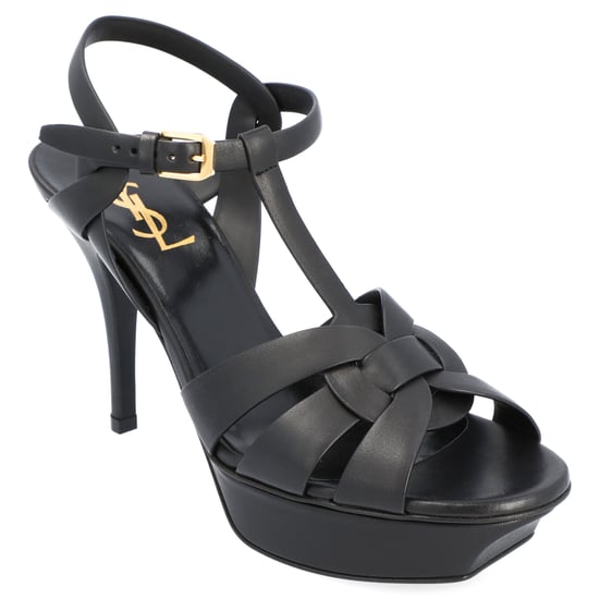 Saint Laurent Tribute Platform Sandals Black - Image 1